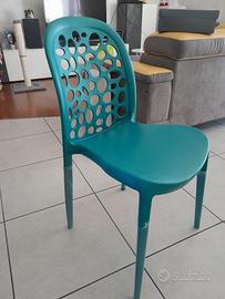 Set di 4 Sedie mai usate Impilabil Ottanio