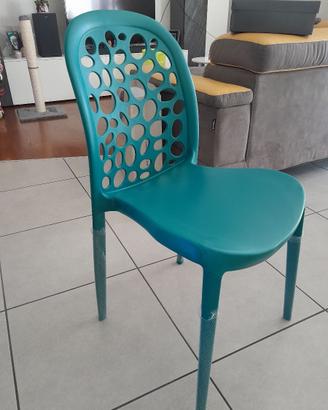 Set di 4 Sedie mai usate Impilabil Ottanio