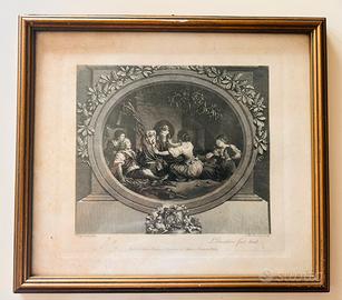 Stampa Vintage "L'Education fait tout" Fragonard