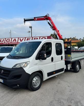 FIAT DUCATO 2.3 E6 DOPPIA CABINA GRU+CASSON