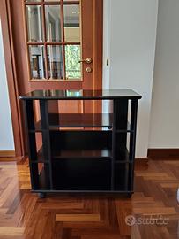 Mobile stereo/TV con rotelle