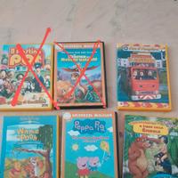 5 DVD per bambini vendibili separatamente a 2€