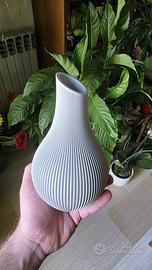 Vaso Japandi - Design Moderno Scanalato 3D