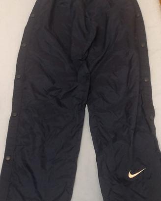 Pantaloni tuta Nike vintage blu bottoni laterali