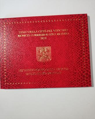 Cartoncino con moneta G. Marconi