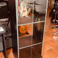 Mobile per Hifi con Sportelli in Vetro e con Ruote