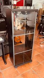 Mobile per Hifi con Sportelli in Vetro e con Ruote