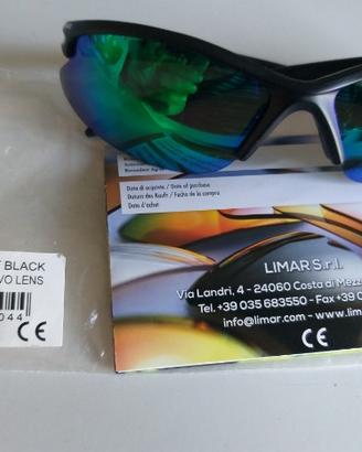 Occhiali da sole Limar bof76 matt black green r