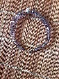 Bracciale Ametista Arg.925 Grandi Sfere