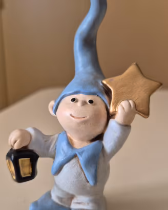Egan folletto dei sogni con stella in ceramica 