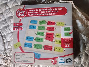 NUOVO Gioco didattico matematico in legno Playtive