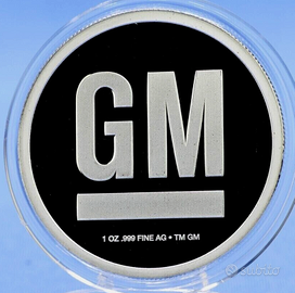 Moneta 1oz Ag - GM General Motors Logo (1967-2021)