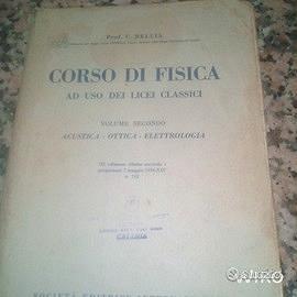 Corso di fisica Bellia vintage 