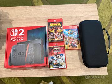 Nintendo switch 2 con giochi e accessori