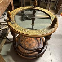 Tavolino bar con rotelle zodiaco