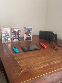 Nintendo switch uno compreso di giochi e accessori