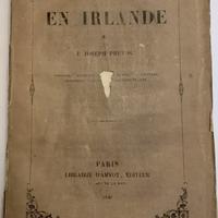 Libro antico  Prevost UN TOUR EN IRLANDE 1846