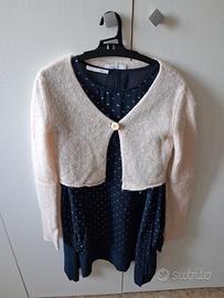 vestito bambina  con cardigan Liu Jo