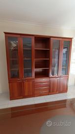 Credenza vetrina in ciliegio massello