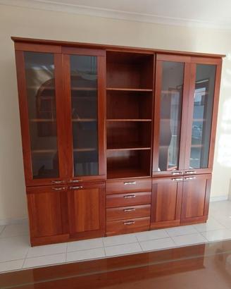 Credenza vetrina in ciliegio massello