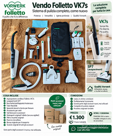 Folletto Vorwerk VK7s (senza filo)