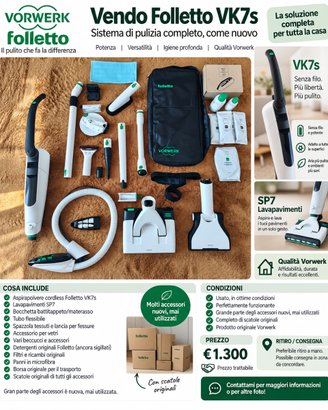 Folletto Vorwerk VK7s (senza filo)