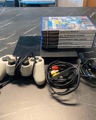 Ps2 slim completa con 5 giochi