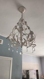 lampadario ferro battuto