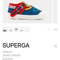 Sandali scarpa bambino tg. 24 superga jeans chicco