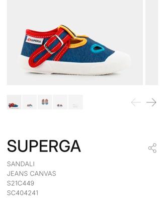 Sandali scarpa bambino tg. 24 superga jeans chicco