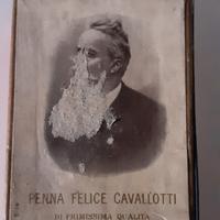 Scatola antica con pennini Penna Felice Cavallotti
