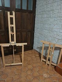 CAVALLETTI IN LEGNO PER QUADRI