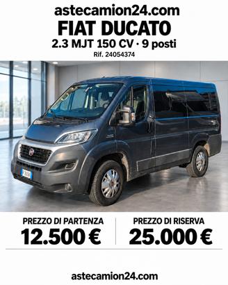 Fiat ducato 9 posti pulmino asta libera