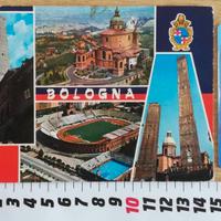 Cartolina Bologna (postcard) vintage + stadio