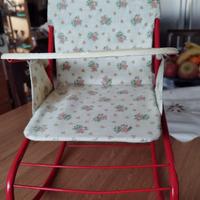 Dondolino per bambole vintage 