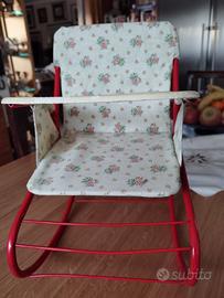 Dondolino per bambole vintage 