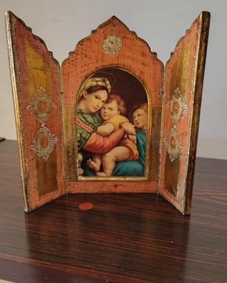 Trittico Vintage Madonna della Seggiola 