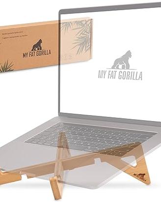 Supporto laptop Apple in bambù pieghevole - NUOVO