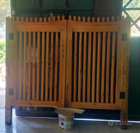 Cancello legno massello