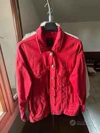 Giacca in Jeans Rossa