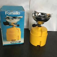 Fornello da campeggio a cartuccia  SVB,con scatola