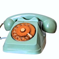 Telefono a disco vintage mod. S62 Siemens azzurro