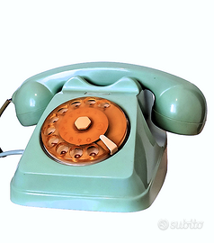 Telefono a disco vintage mod. S62 Siemens azzurro
