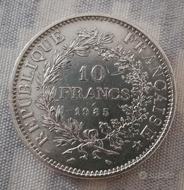 Moneta da collezione in Argento del 1965.