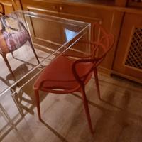 Tavolo Kartell “invisible” + 2 poltroncine Kartell
