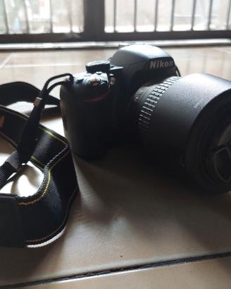 Nikon D3200 + obiettivo 55-200
mm