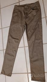 Pantalone donna verde militare tg 44 elasticizzati