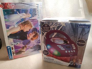lettore CD  Frozen II  Lexibook + puzzle Clemento