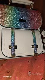 Zainetto Borsa Glitter Arcobaleno