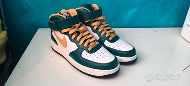 Nike Air Force 1 Mid bianche/verdi/oro 42